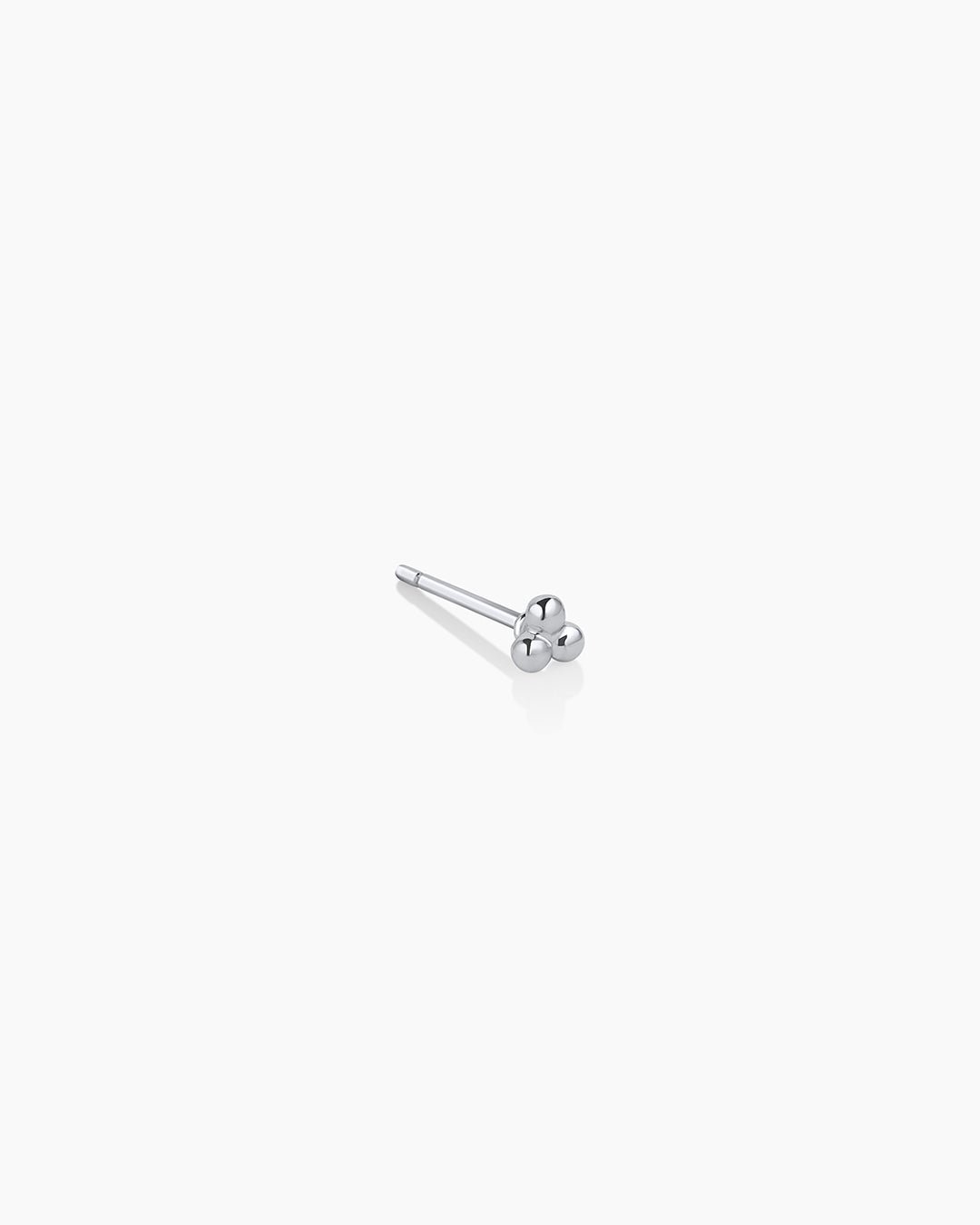 Bali Stud || option::Rhodium Plated