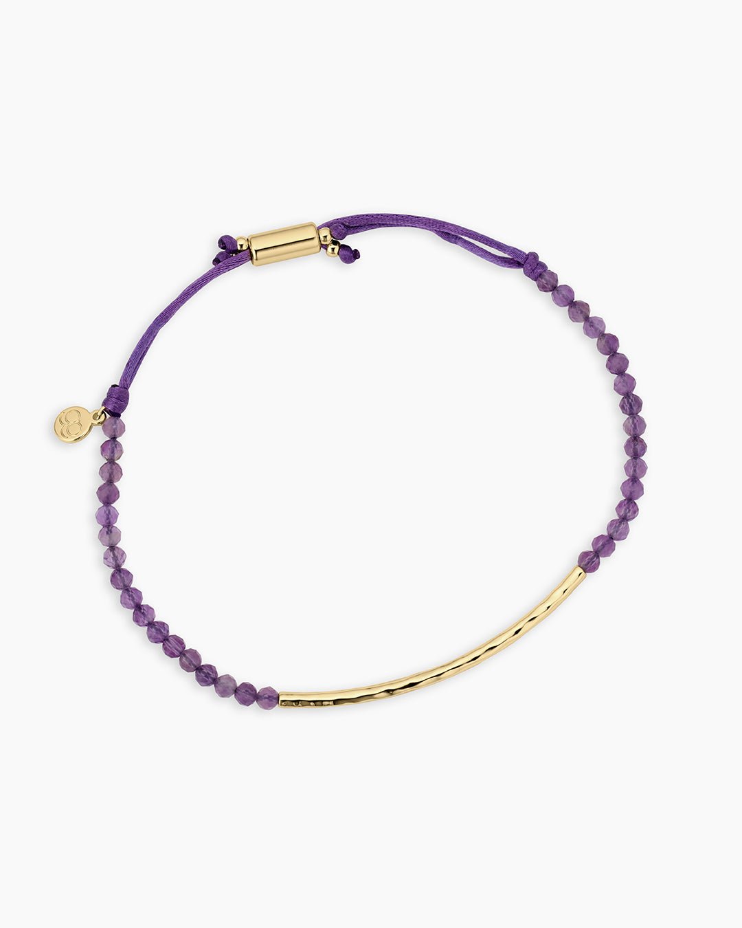 Power Gemstone Bracelet for Tranquility || option::18k Gold Plated, Amethyst