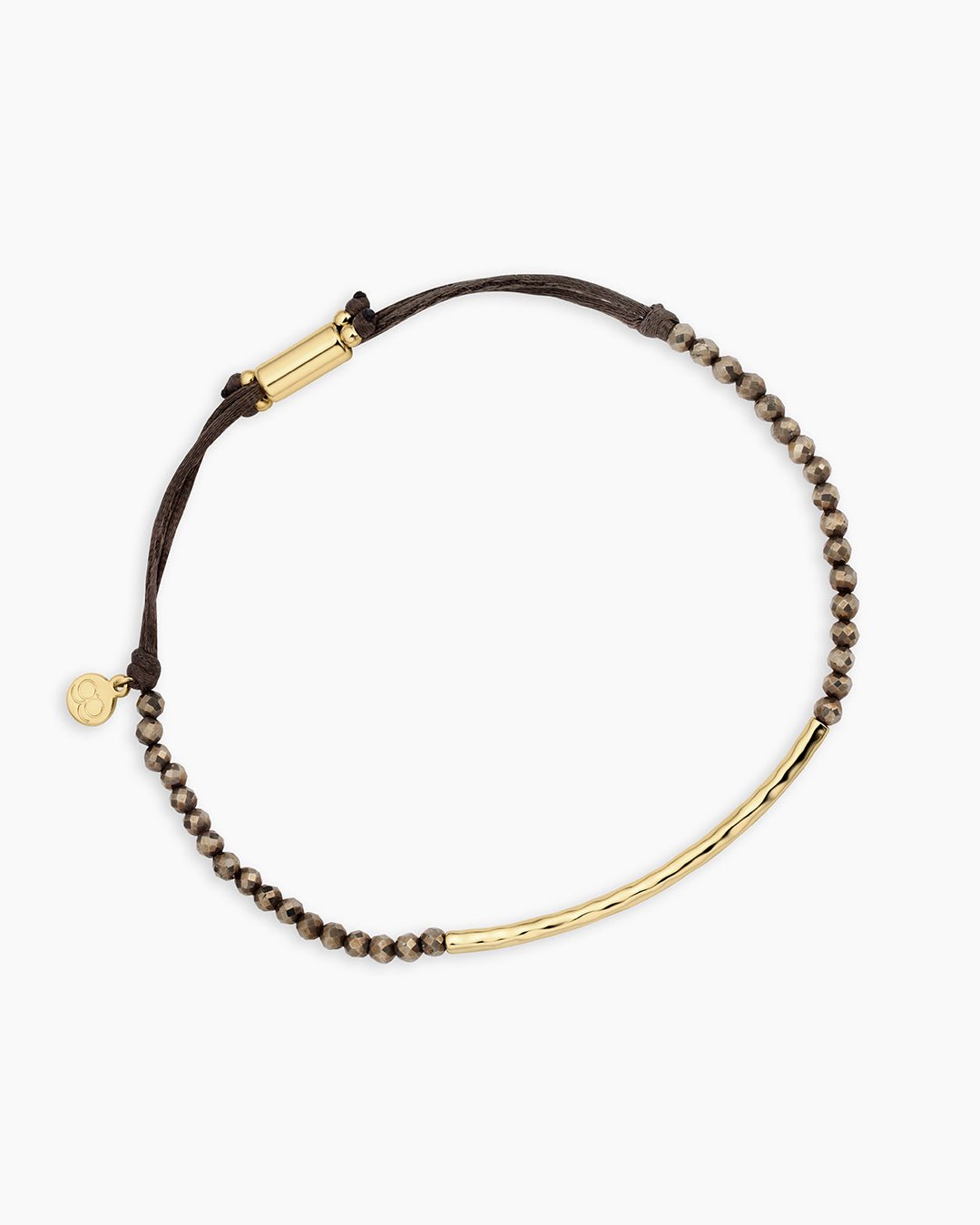 Power Gemstone Bracelet for Strength || option::18k Gold Plated, Pyrite