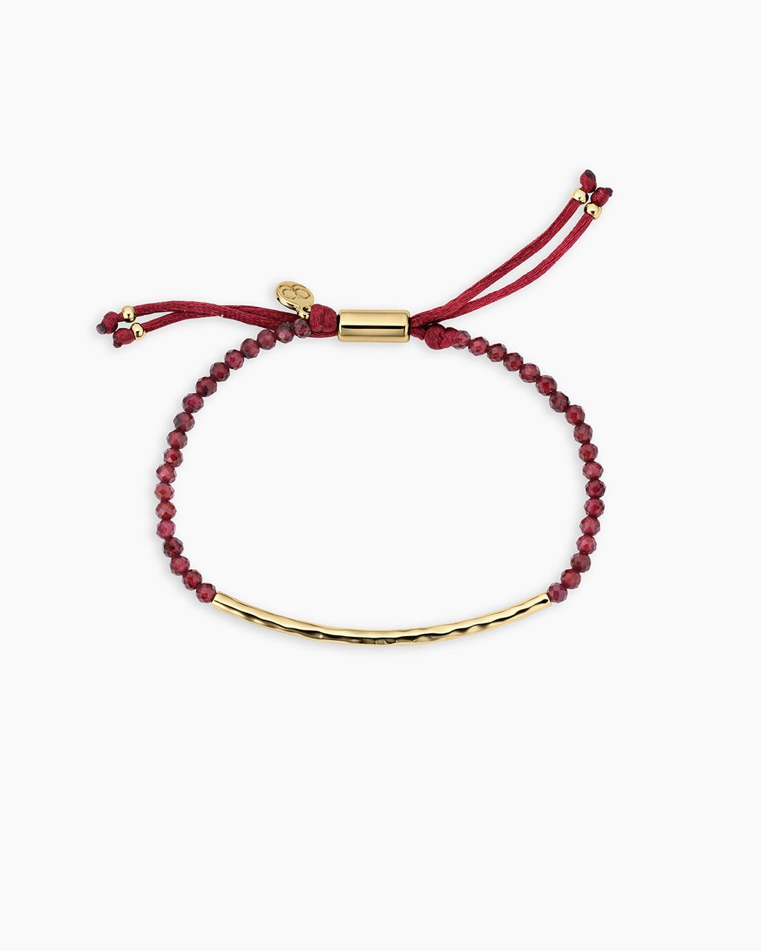 Power Gemstone Bracelet for Energy || option::18k Gold Plated, Garnet