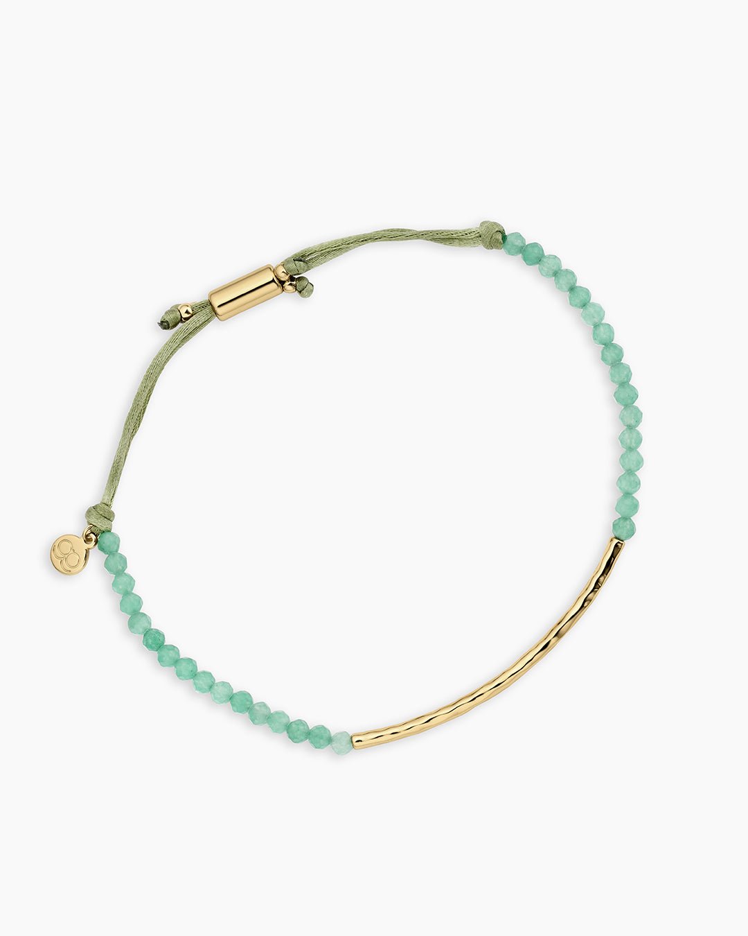 Power Gemstone Bracelet for Luck || option::18k Gold Plated, Aventurine