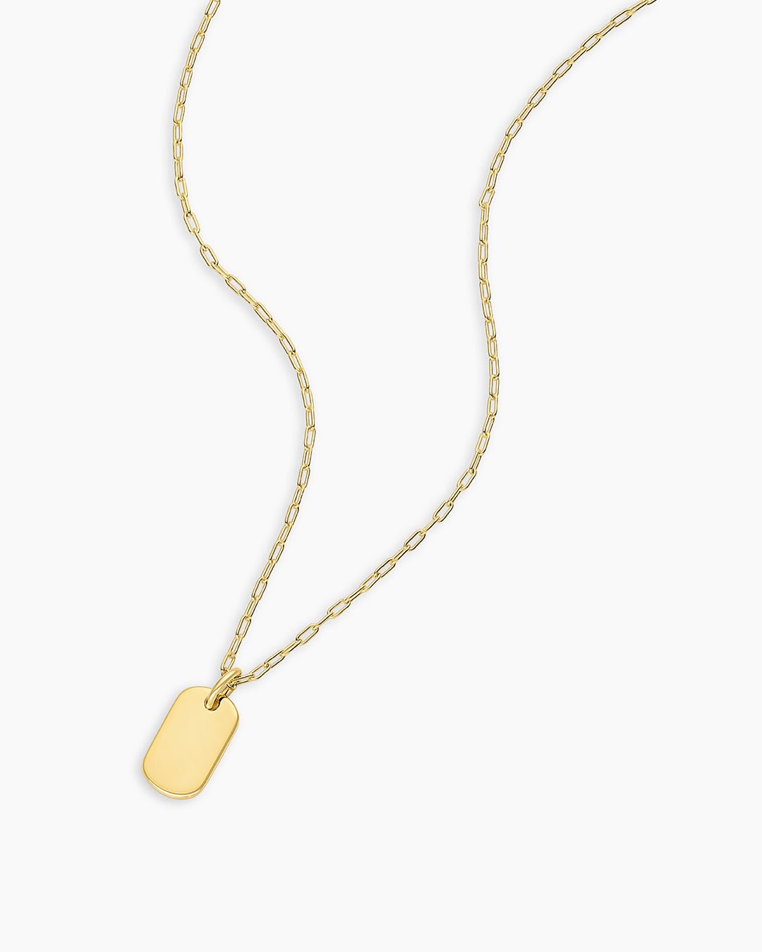 18k Gold Plated engravable Necklace || option::18k Gold Plated