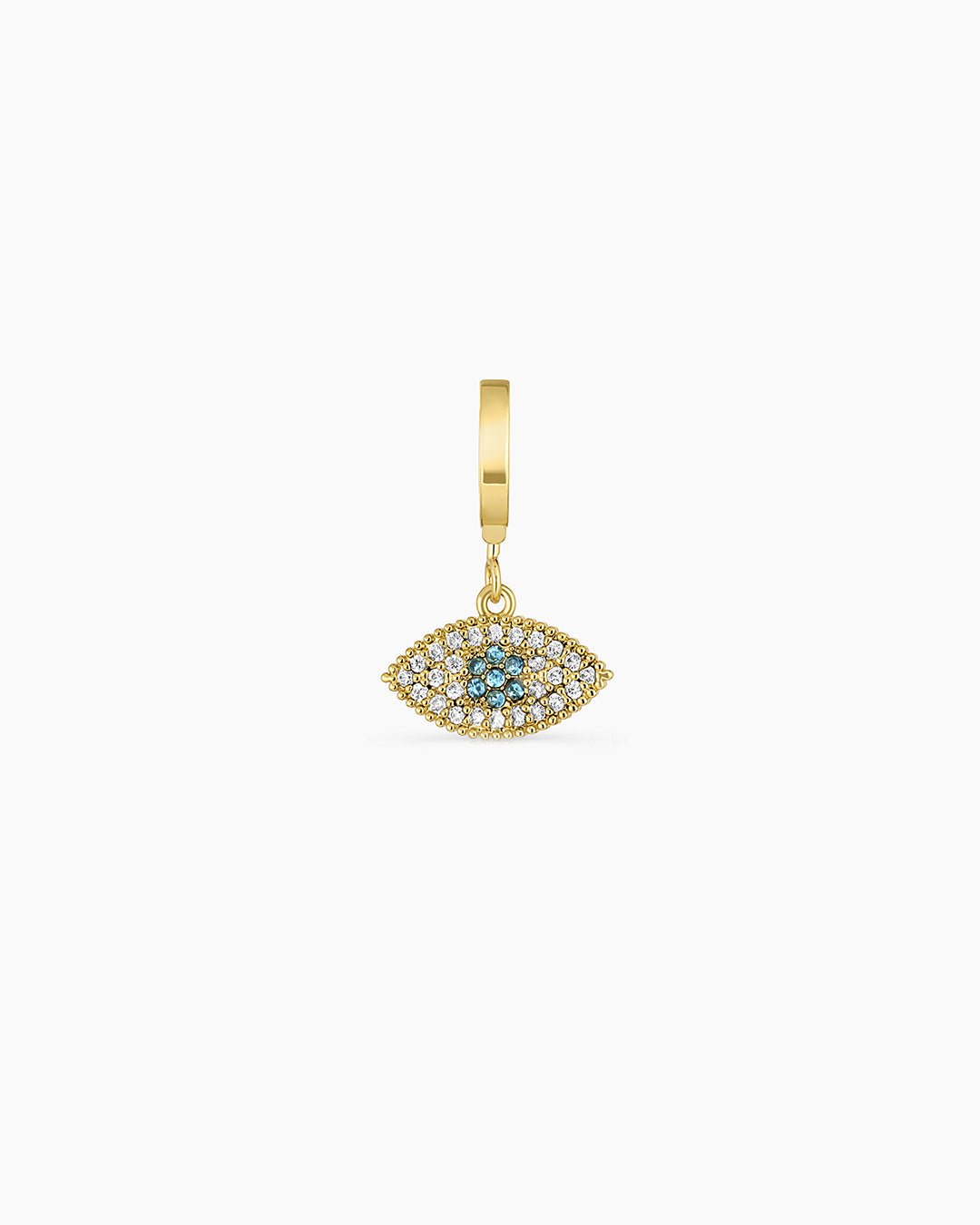 Evil Eye Parker Charm || option::18k Gold Plated, Evil Eye