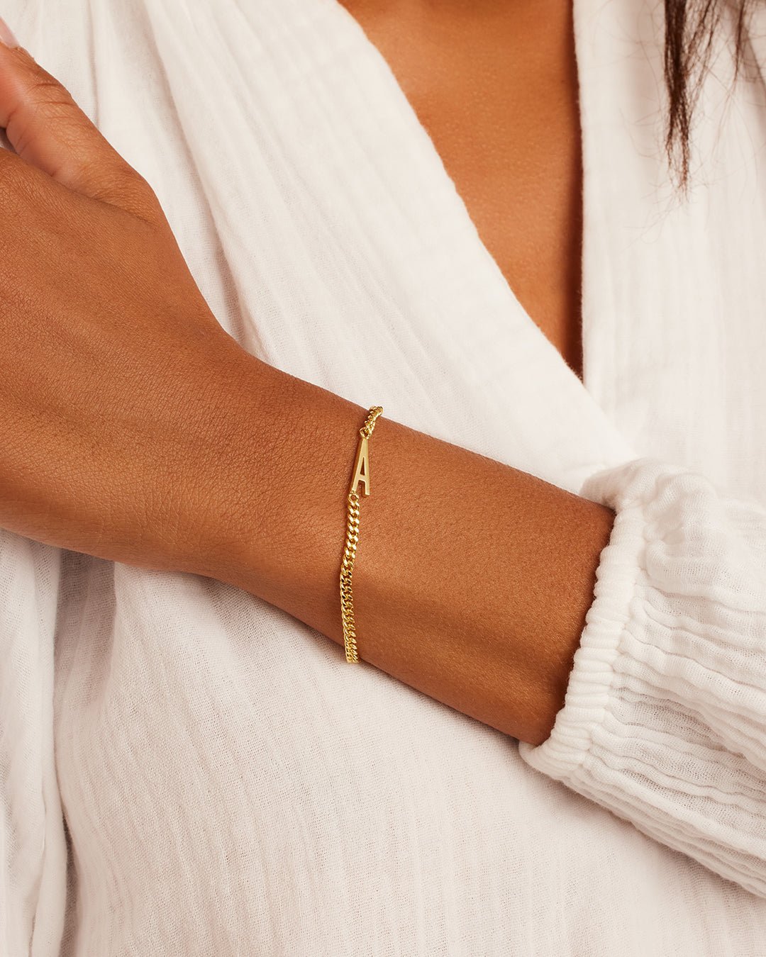 WilderAlphabet BraceletWilder Alphabet Bracelet #A || option::18k Gold Plated, A