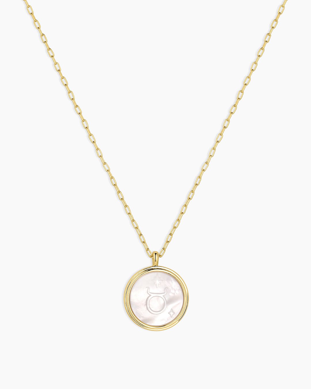 Zodiac Necklace - Gemini, Astrology Coin Necklace, Gemini Necklace || option::18k Gold Plated, Taurus