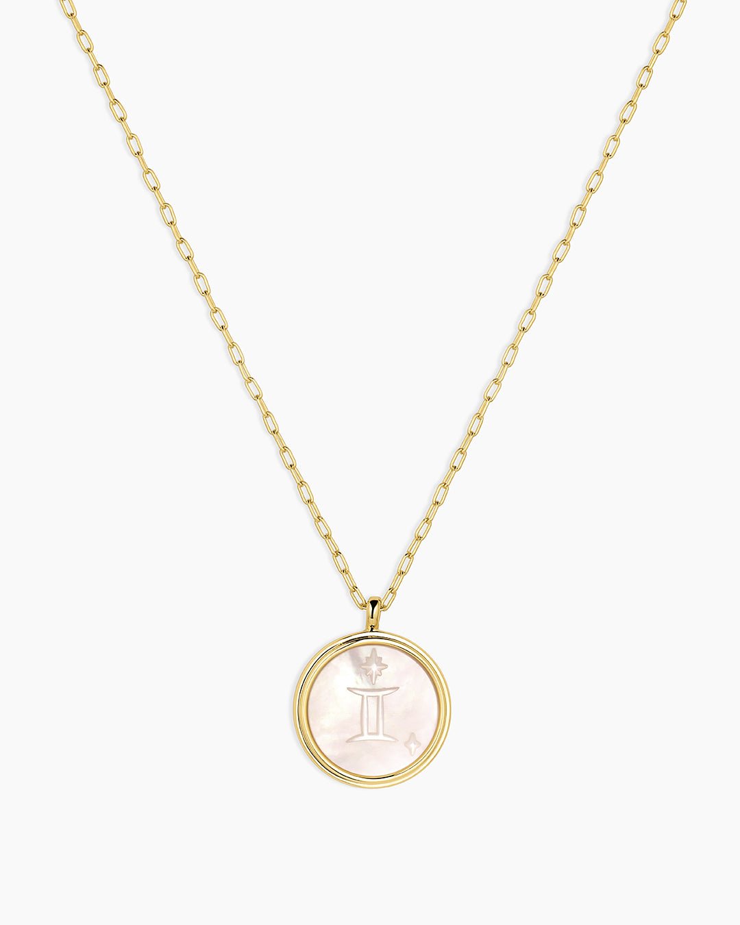 Zodiac Necklace - Scorpio, Astrology Coin Necklace, Scorpio Necklace || option::18k Gold Plated, Gemini