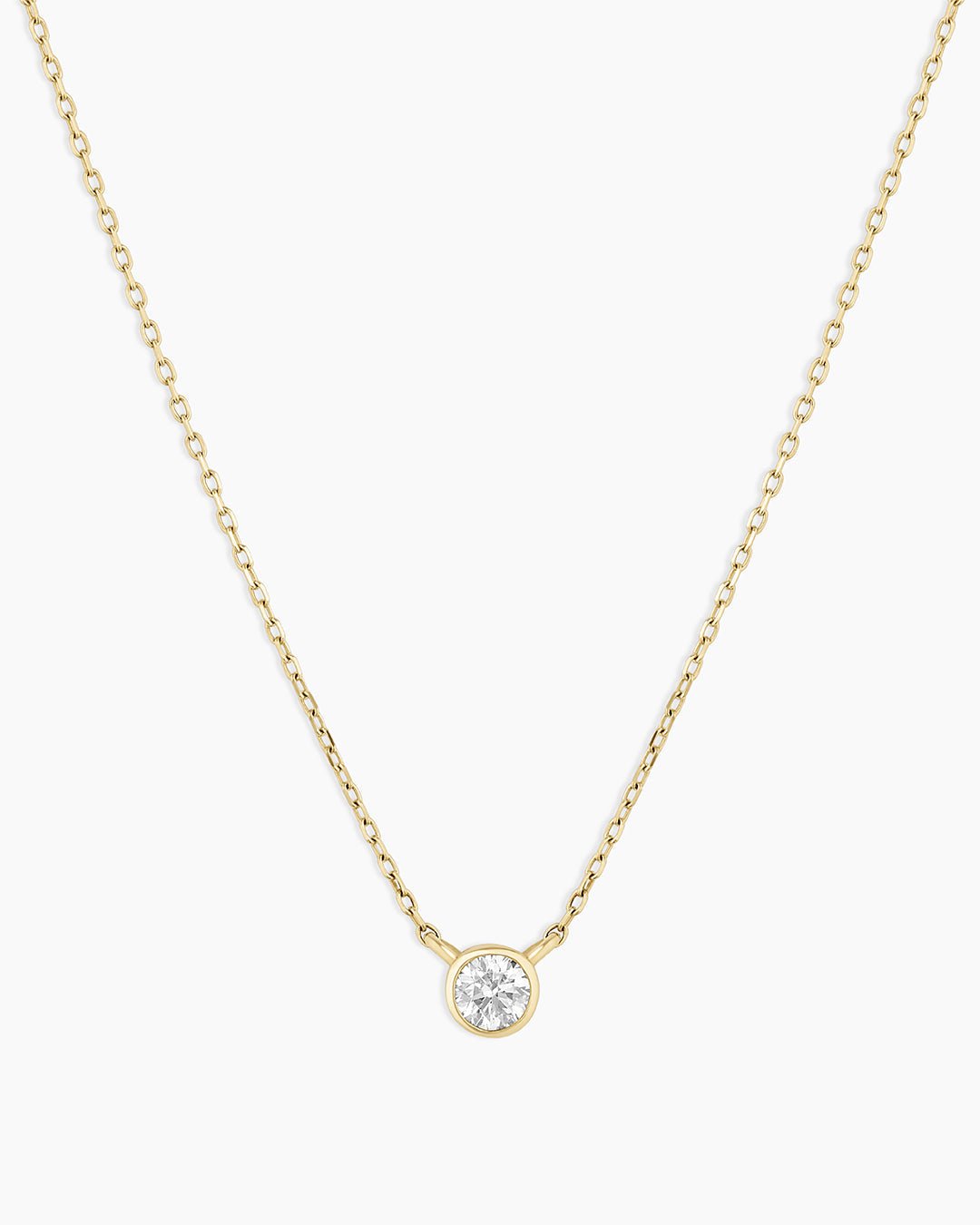 Classic Diamond Necklace || option::14k Solid Gold