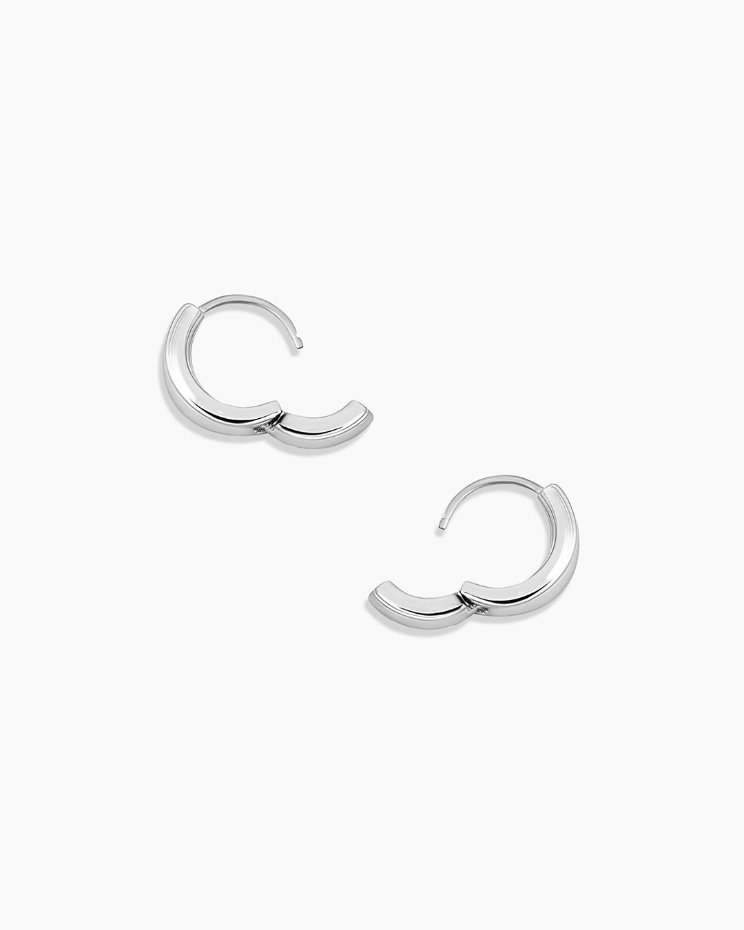 Rose Huggies Chunky huggies || option::Silver Plated