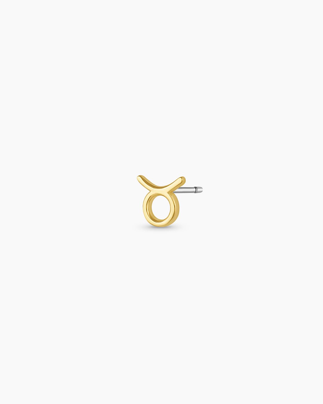 Zodiac Charm Stud - Taurus || option::18k Gold Plated, Taurus