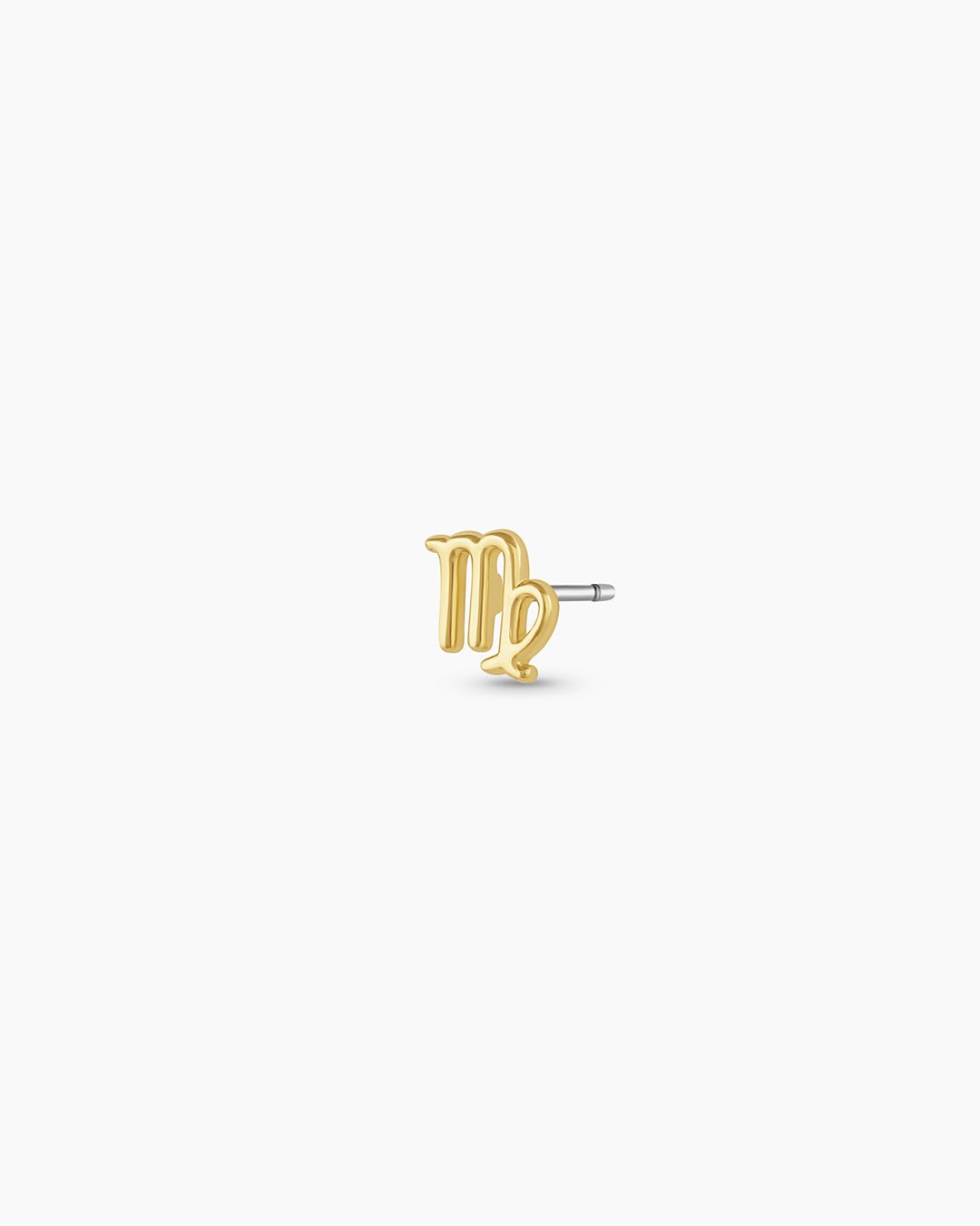 Zodiac Charm Stud - Virgo || option::18k Gold Plated, Virgo