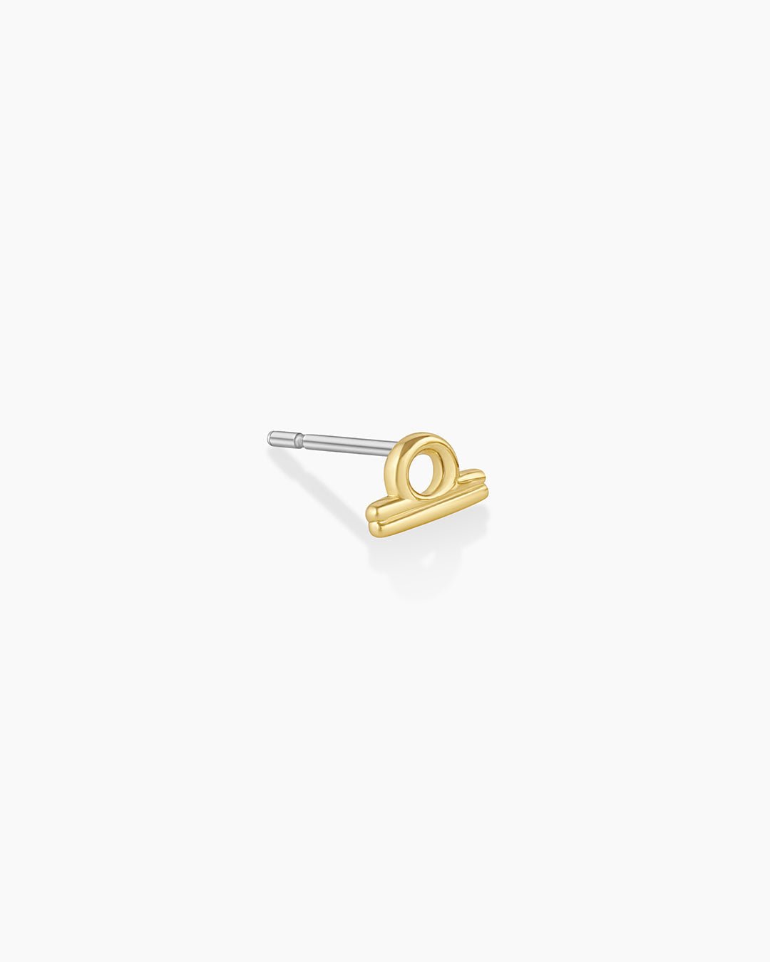 Zodiac Charm Stud - Libra || option::18k Gold Plated, Libra