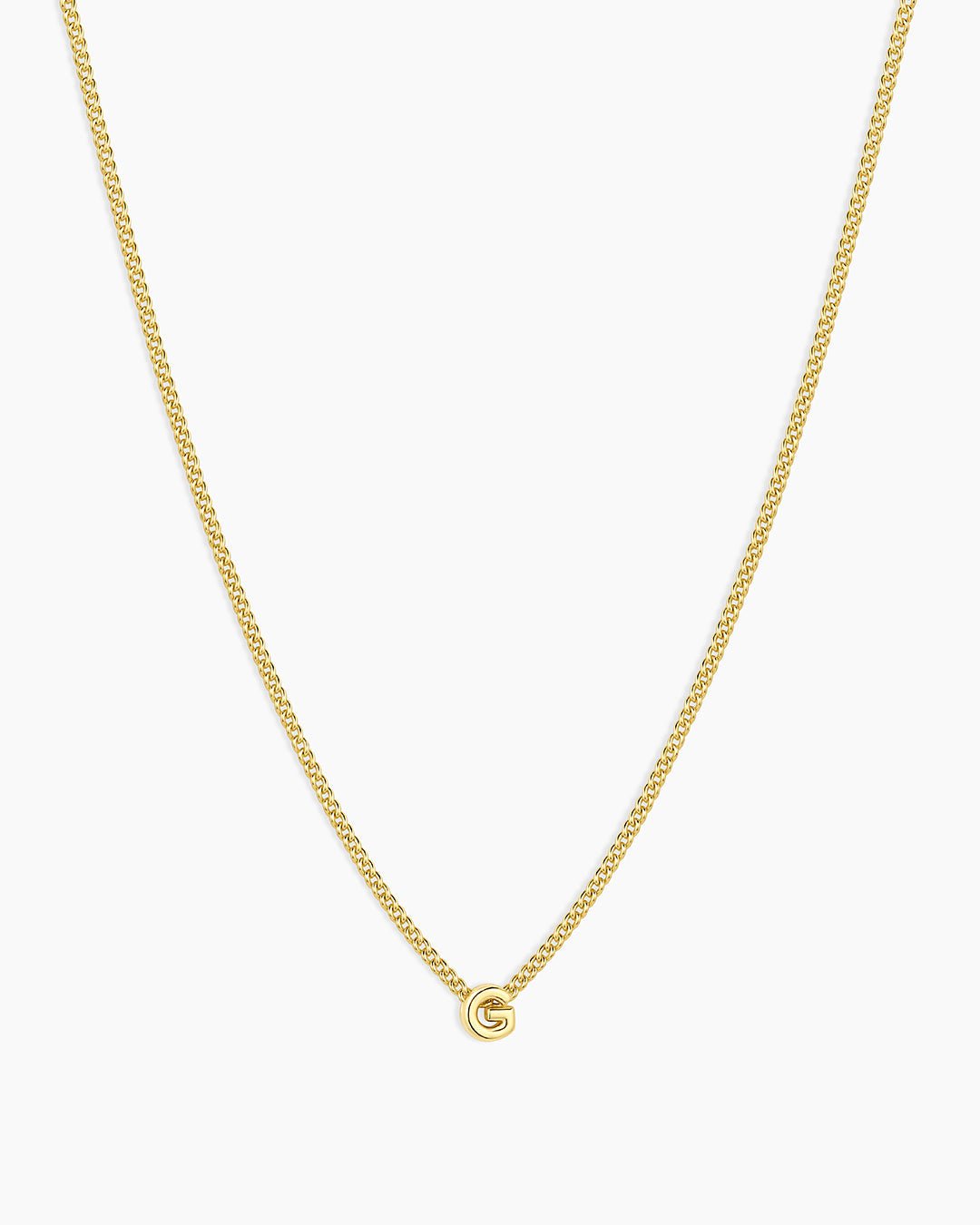 Wilder Mini Alphabet Necklace || option::18k Gold Plated, G