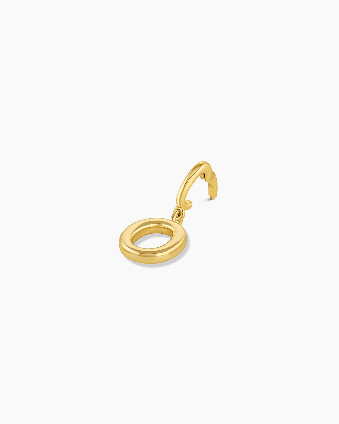 Alphabet Helium Parker Charm #O || option::18k Gold Plated, O