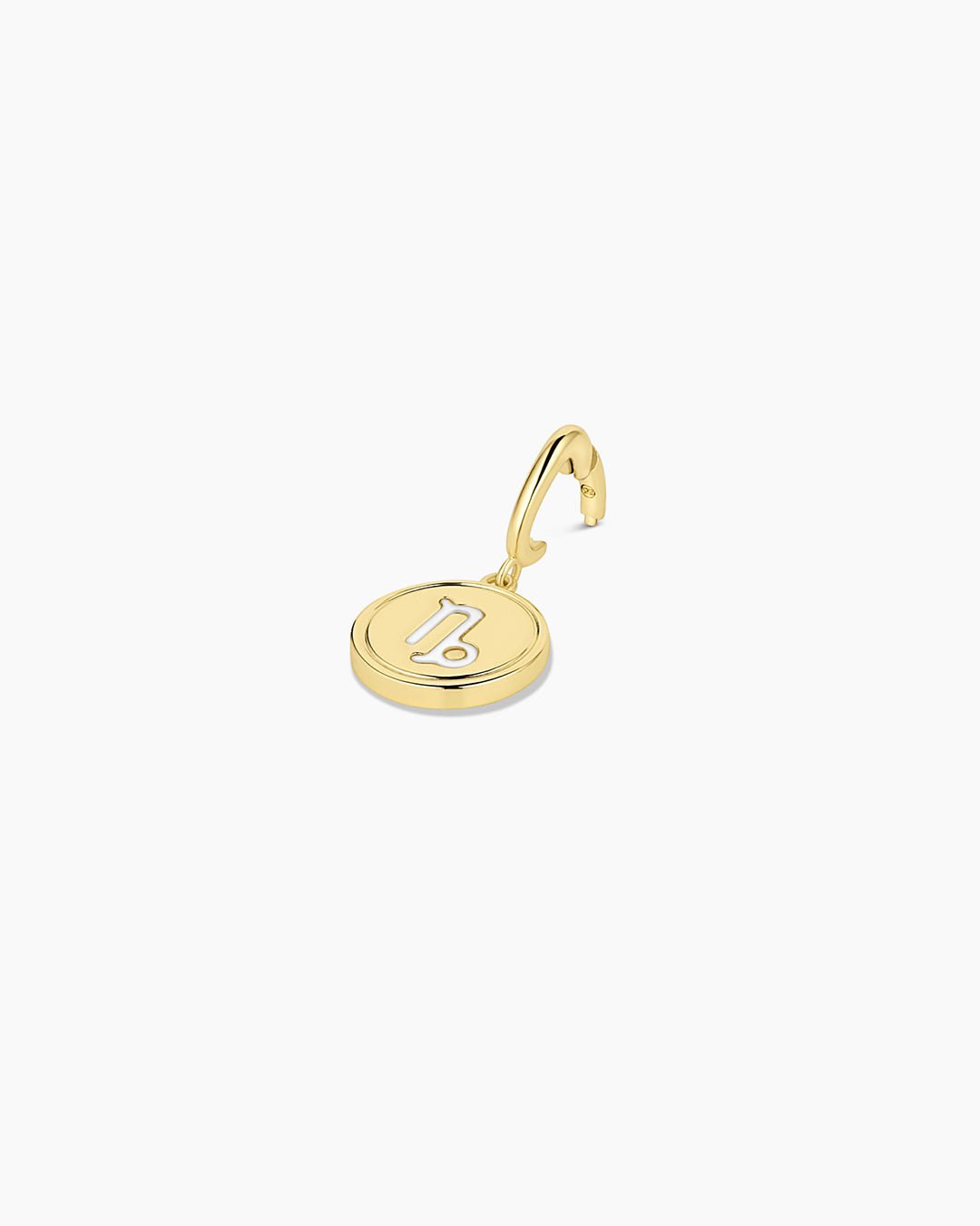 Zodiac Parker Charm || option::18k Gold Plated, Capricorn