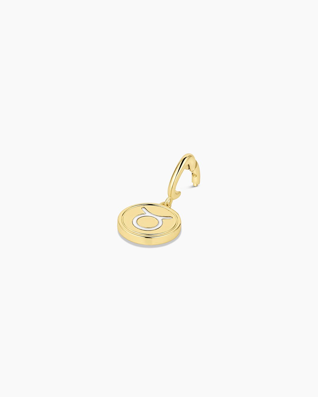 Zodiac Parker Charm || option::18k Gold Plated, Taurus