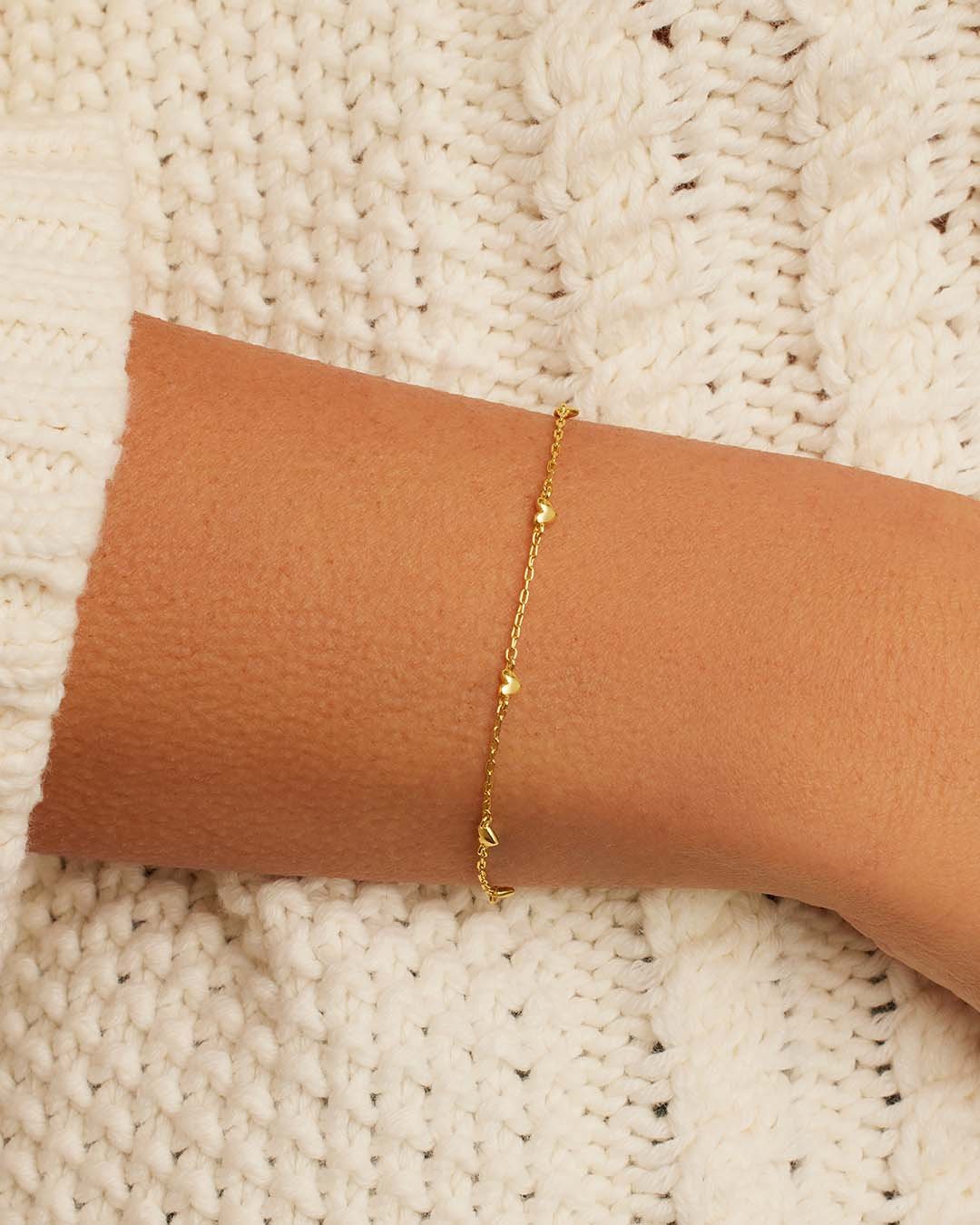 Amour Bracelet || option::18k Gold Plated