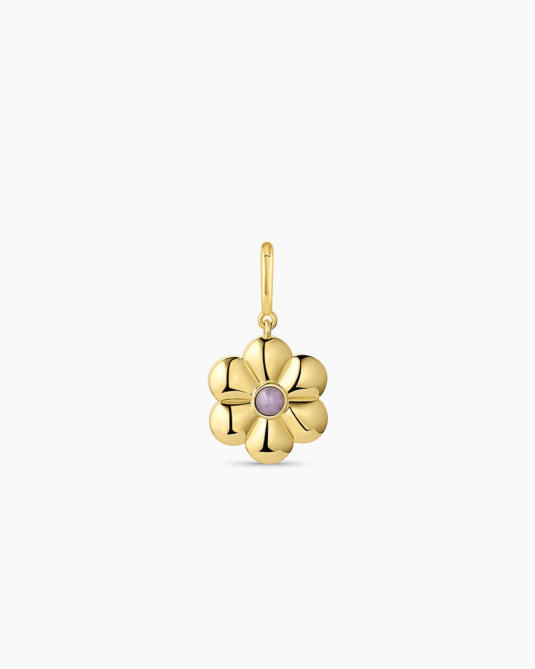 Lavender Flower Parker Charm || option::18k Gold Plated