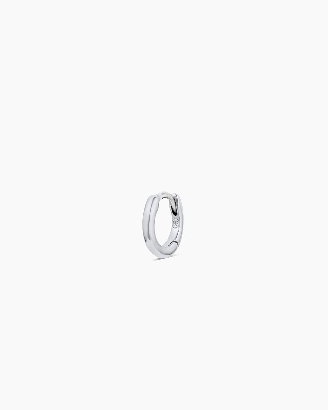 Taner Charm Huggie || option::Rhodium Plated