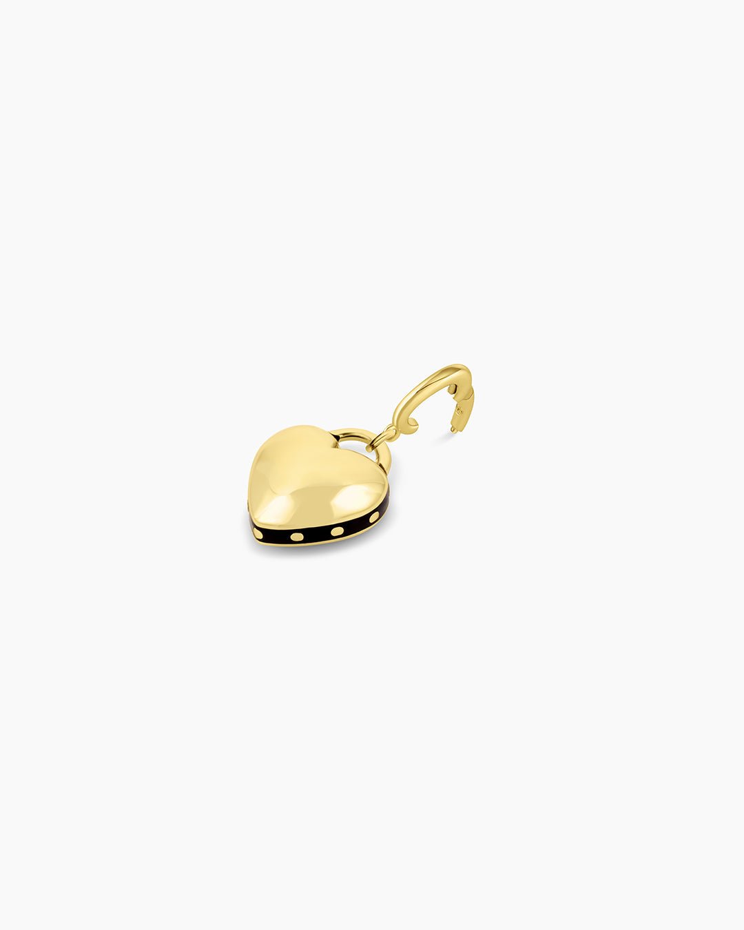 Heart Stud Parker Charm || option::18k Gold Plated