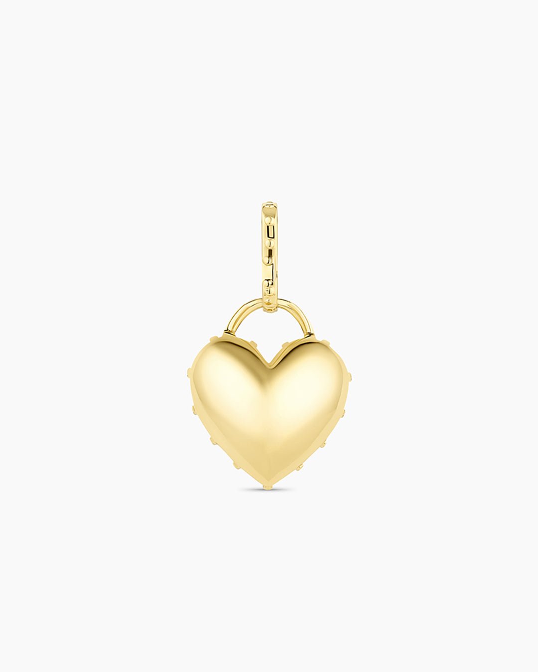 Heart Statement Charm || option::18k Gold Plated