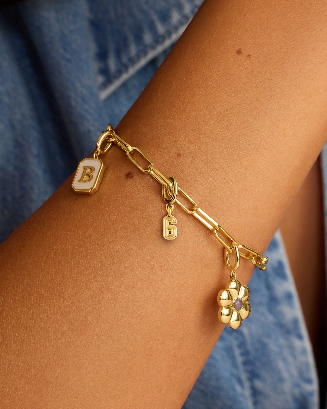 Varsity Sports Parker Charm || option::18k Gold Plated, 6