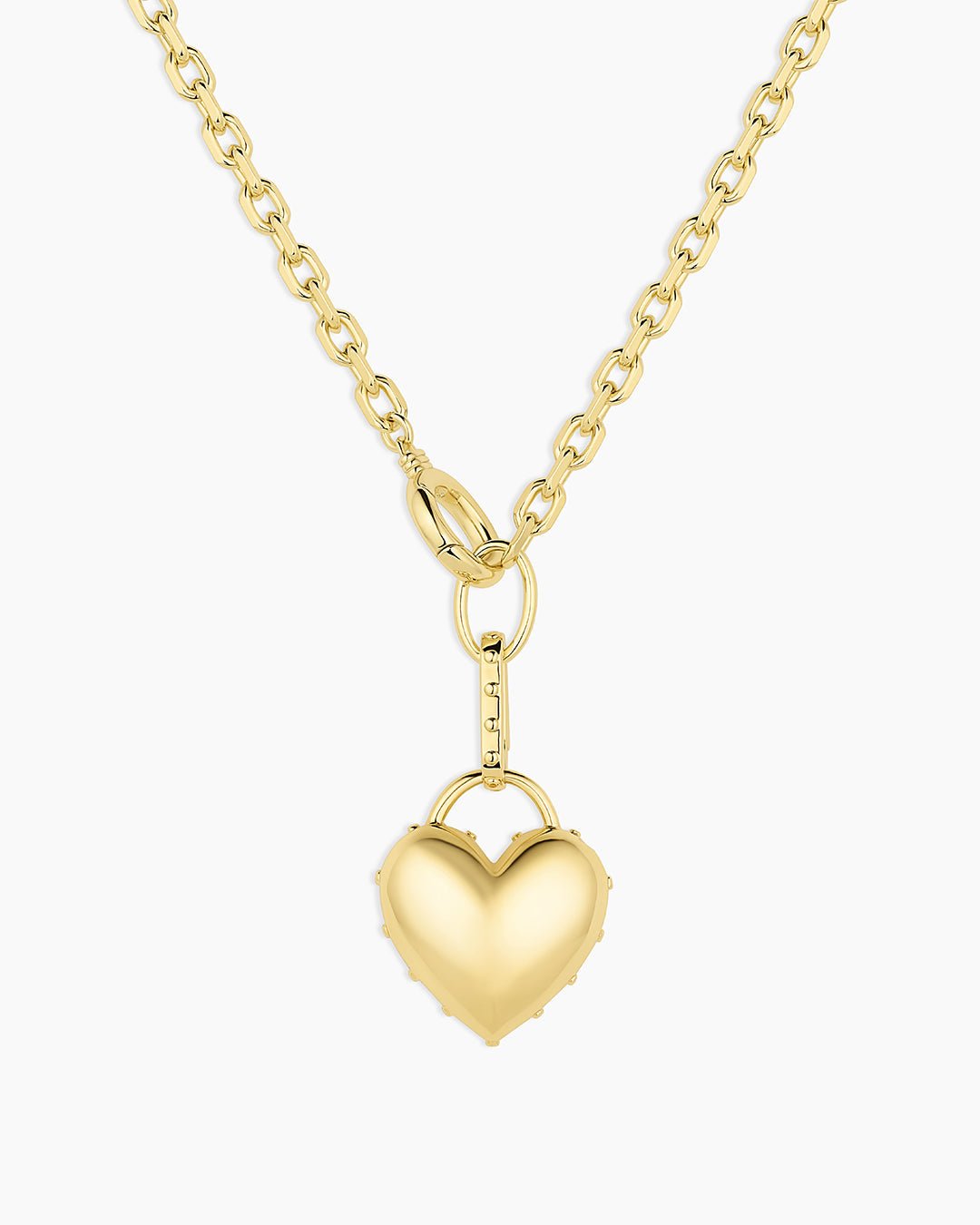 Asher Heart Necklace || option::18k Gold Plated