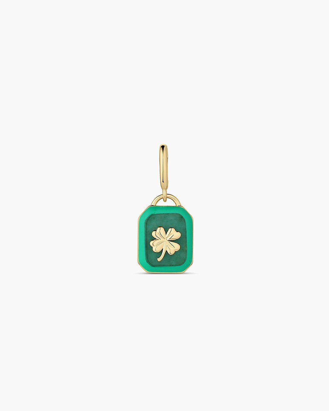 Power Gemstone Luck Parker Charm || option::18k Gold Plated, Aventurine