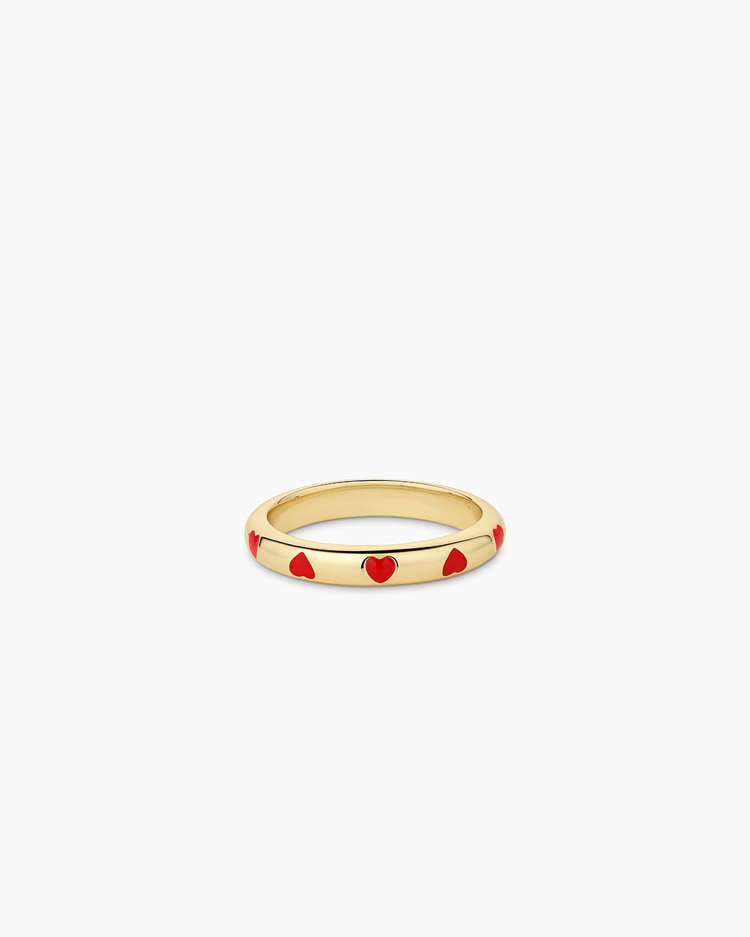 Amour Helium Heart Ring || option::18k Gold Plated, Red