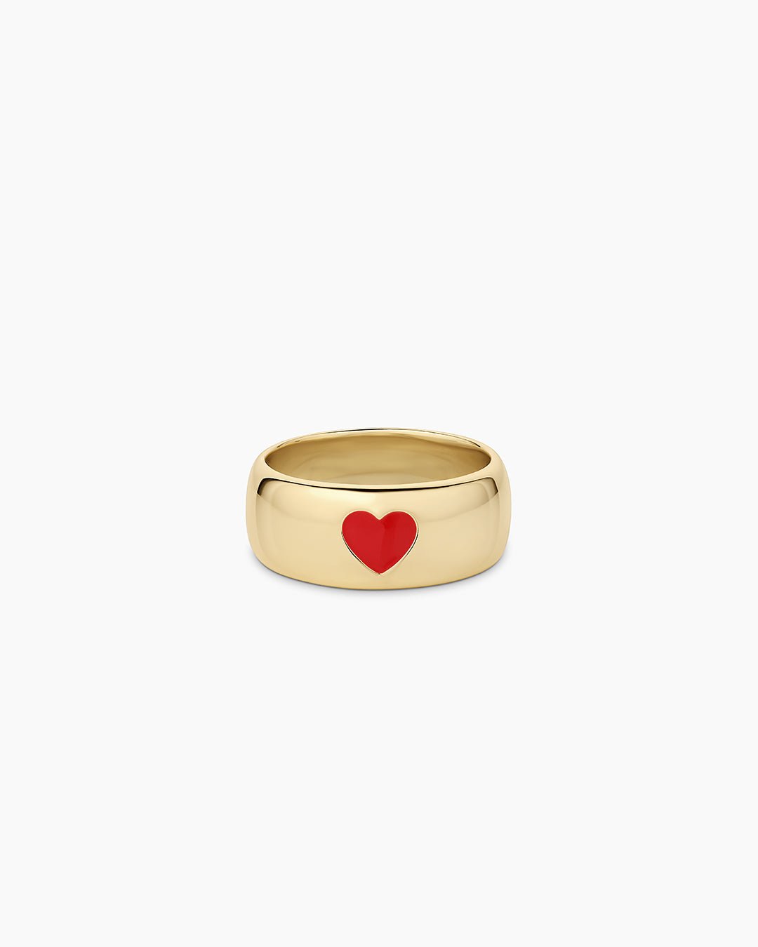 Amour Helium Heart Statement Ring || option::18k Gold Plated, Red