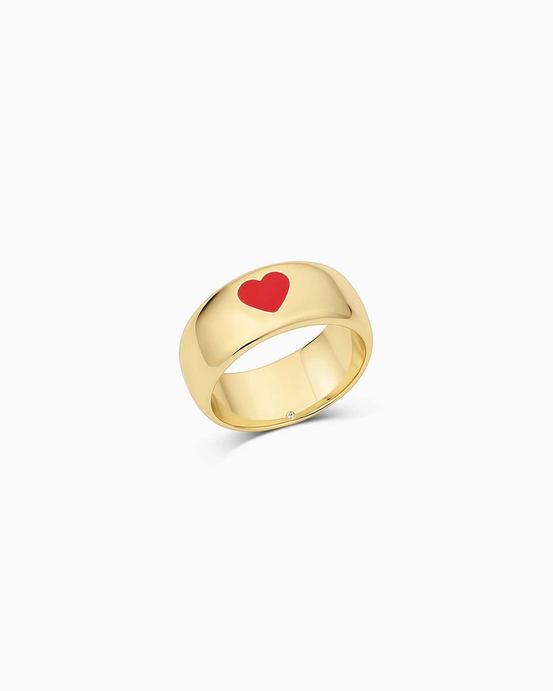 Amour Helium Heart Statement Ring || option::18k Gold Plated, Red