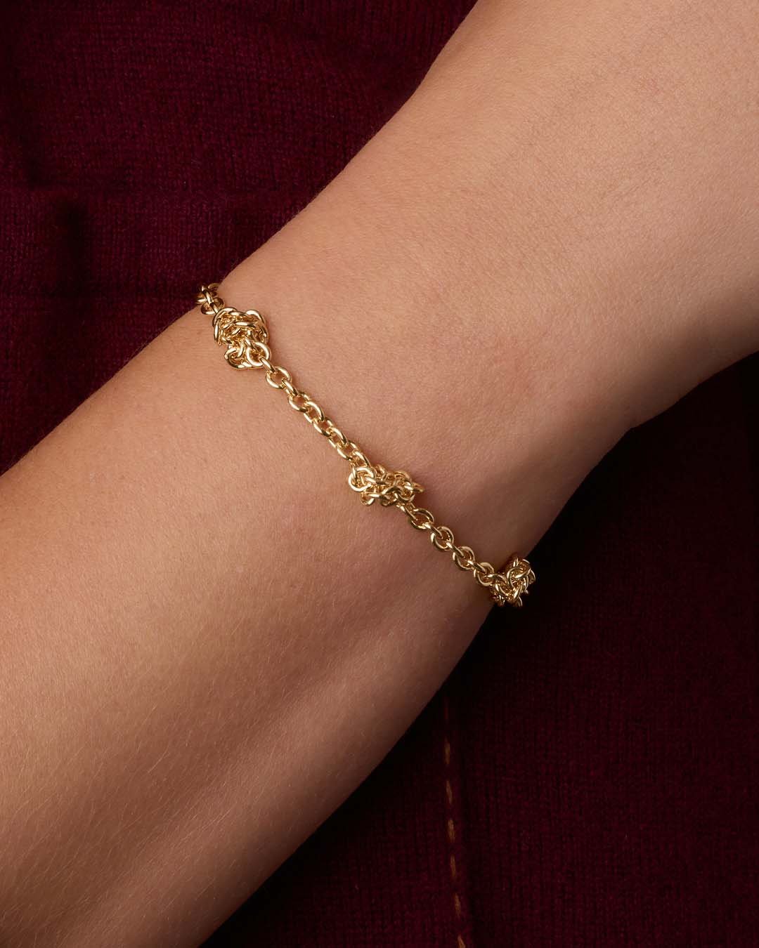 Knotty Bracelet || option::18k Gold Plated 