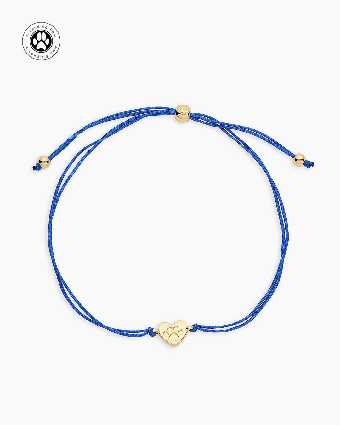 Single Paw Heart Bracelet || option::18k Gold Plated