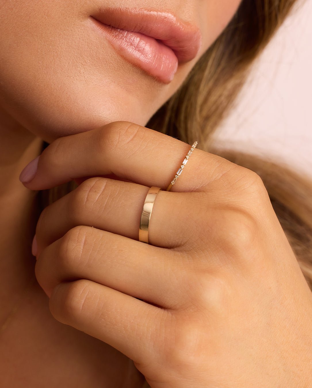 Rose Ring || option::14k Solid Gold, 3mm