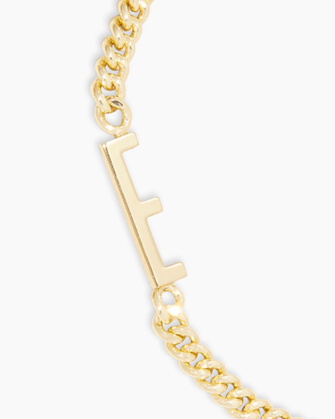 Wilder Alphabet Bracelet Alphabet Bracelet || option::18k Gold Plated, E