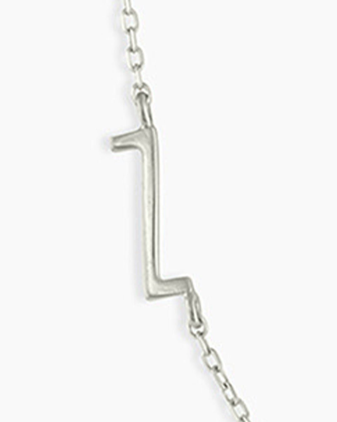 white gold initial necklace