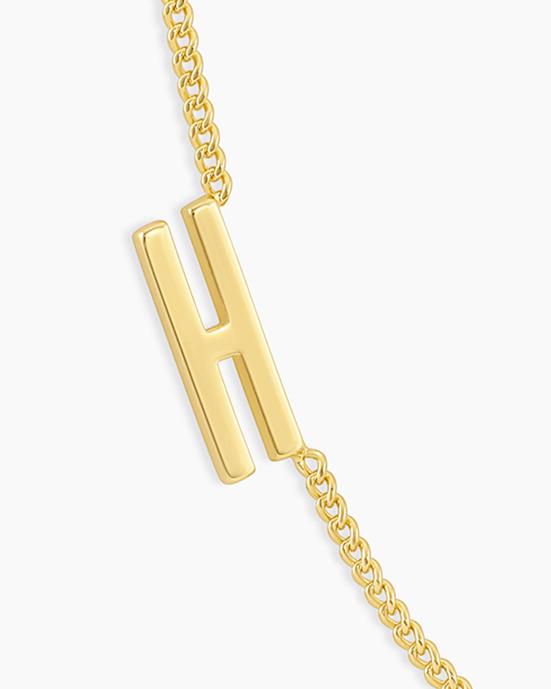 Wilder Alphabet Necklace Alphabet Necklace || option::18k Gold Plated, H