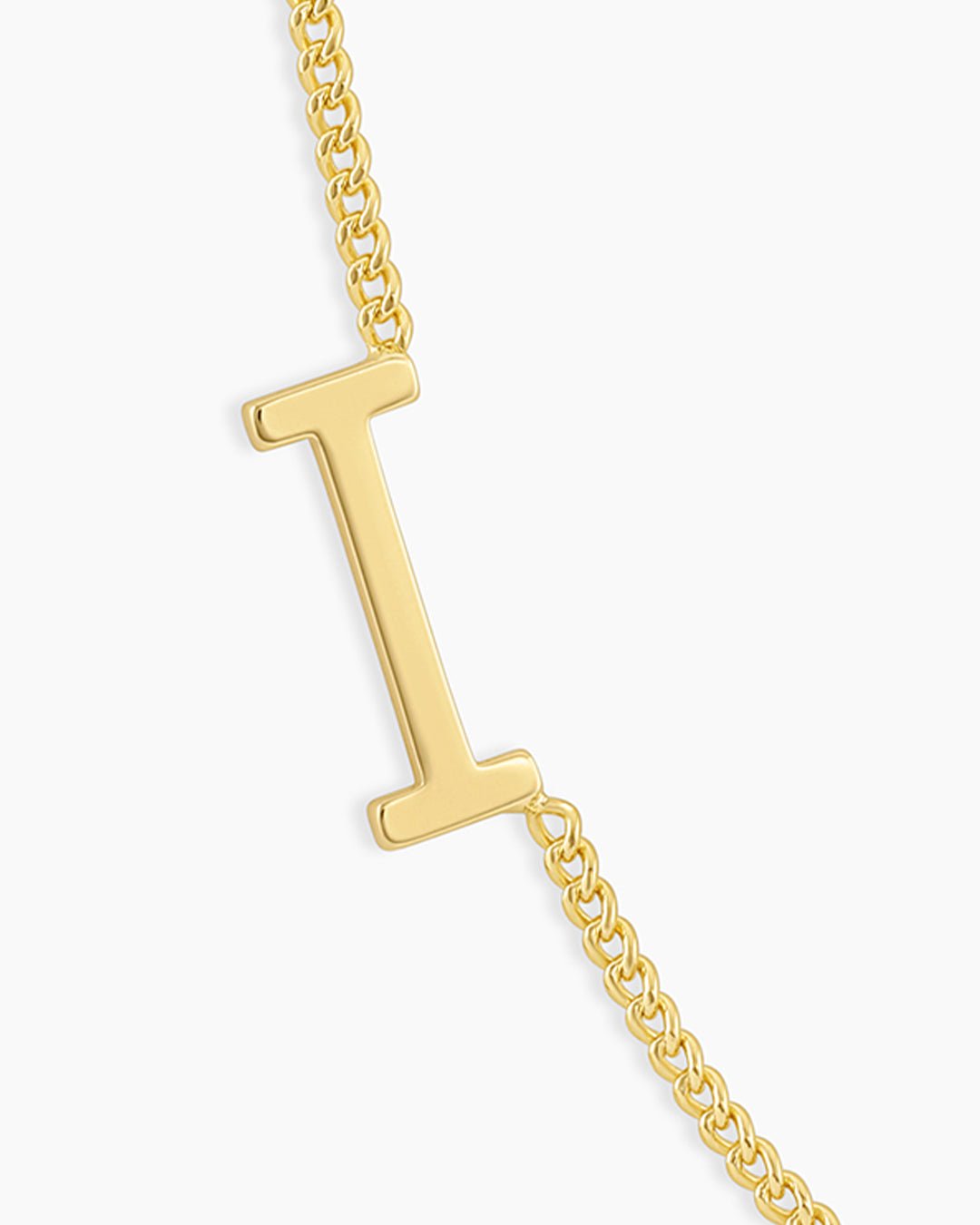 Wilder Alphabet Necklace Alphabet Necklace || option::18k Gold Plated, I