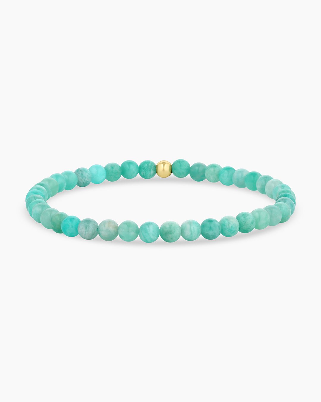 Carter Gemstone Bracelet || option::18k Gold Plated, Blue Amazonite