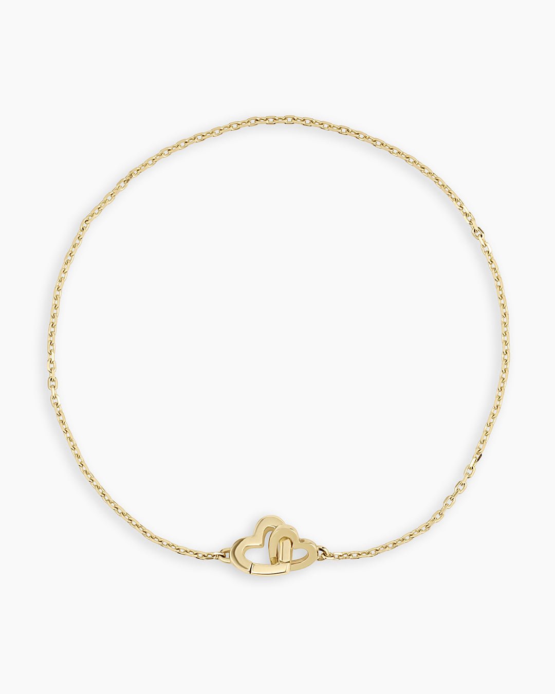 14k Gold Parker Heart Bracelet || option::14k Solid Gold, 7 in.