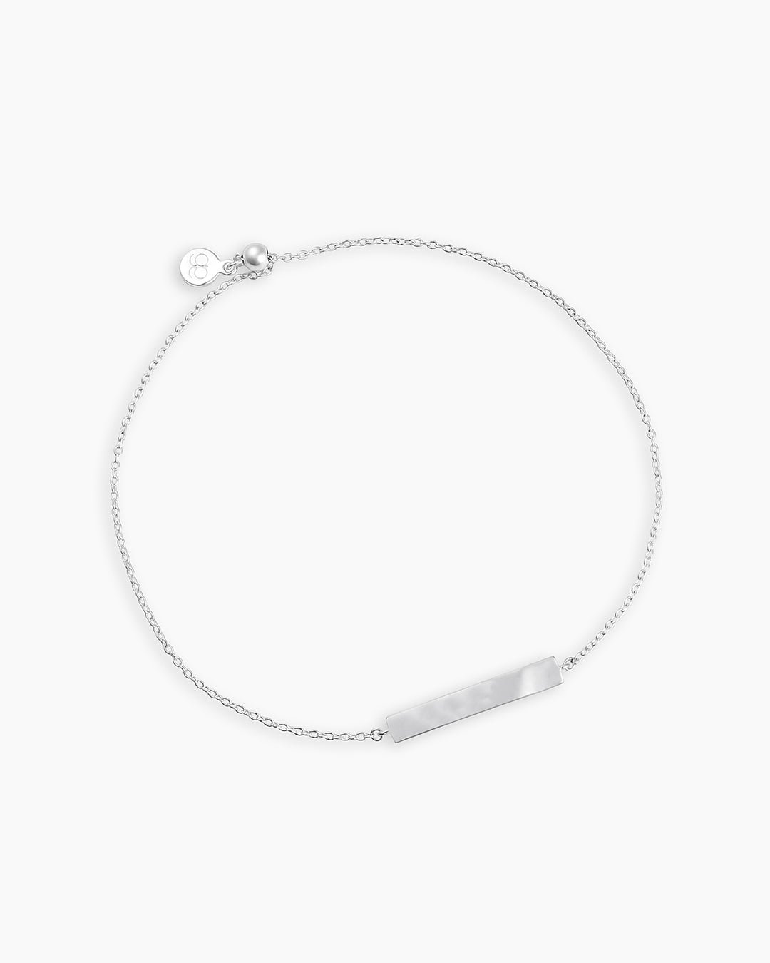 Silver engravable bracelet || option::Silver Plated