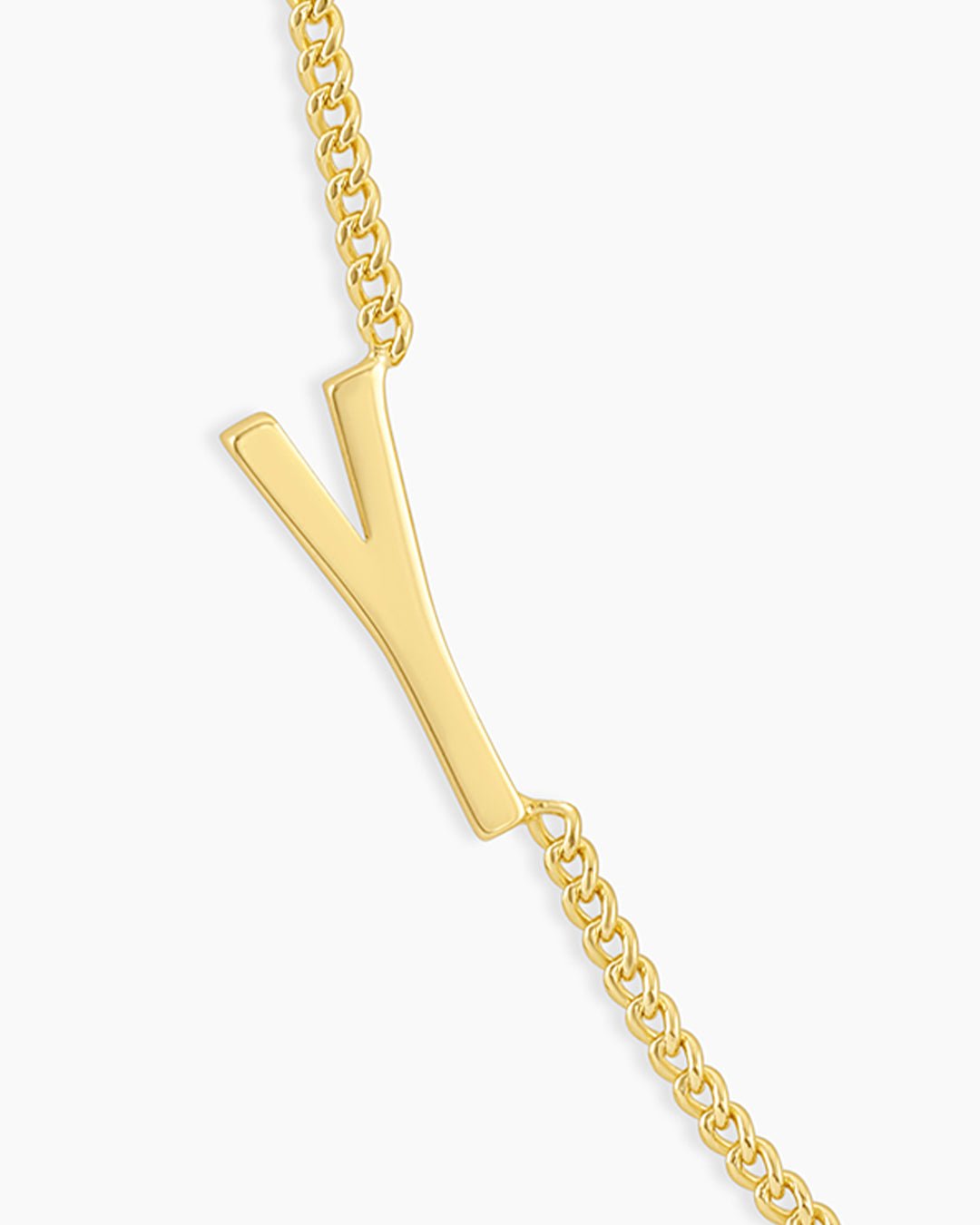 Wilder Alphabet Necklace Alphabet Necklace || option::18k Gold Plated, Y